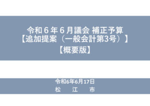 追加提案(R6.6.19)_令和6年6月定例会_補正予算の概要のサムネイル